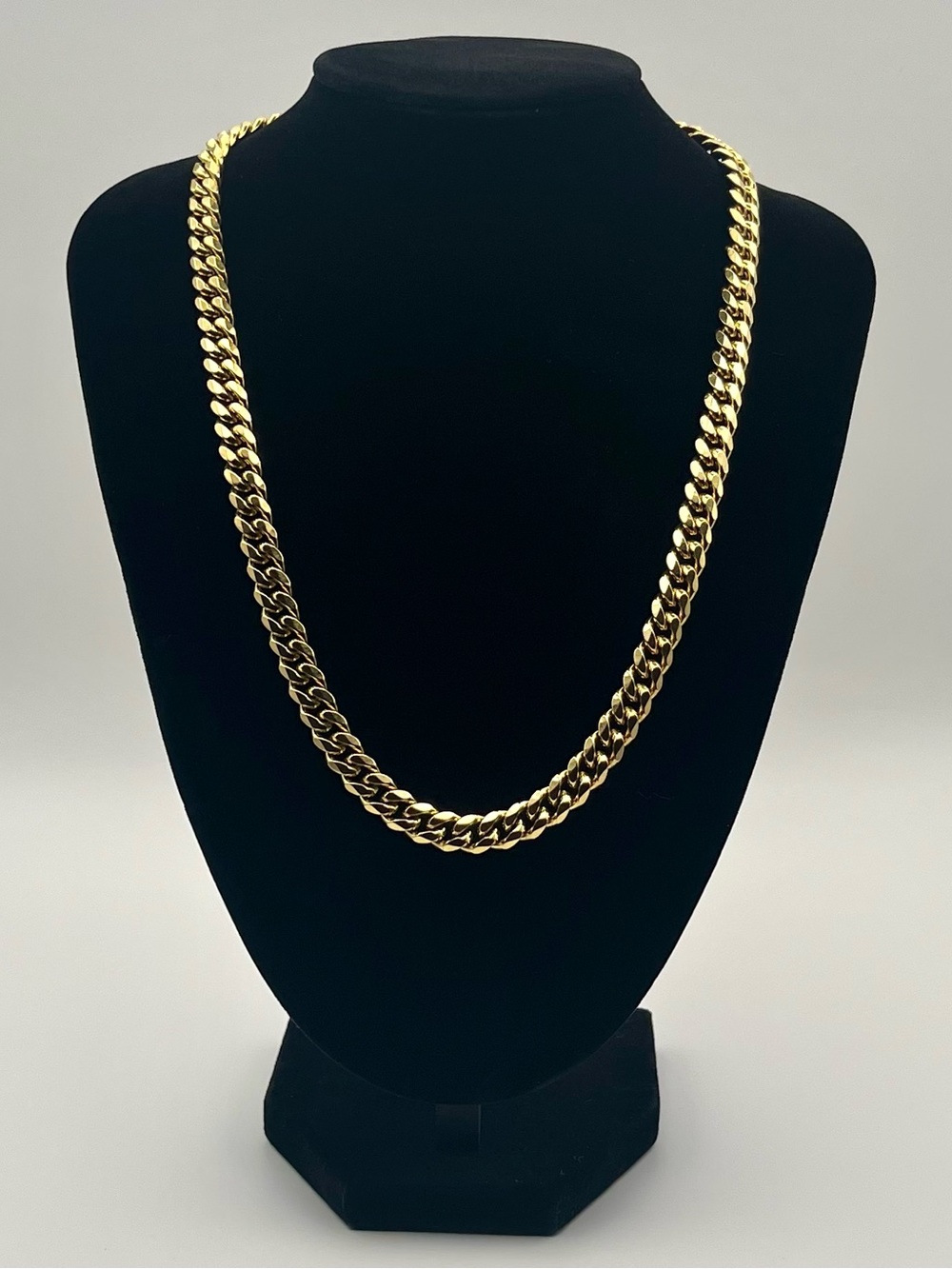 20” Miami Cuban Link Chain Gold Plated Necklace